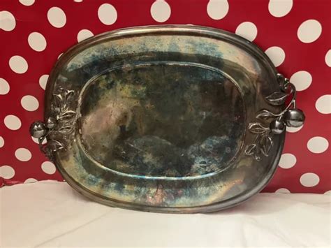 ANTIQUE WILCOX INTERNATIONAL Silver Co Serving Tray Platter Plate 2521 ...