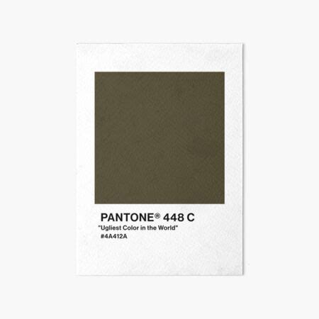 "PANTONE "Ugliest Color in the World"" Art Board Print for Sale by gkaleda | Redbubble