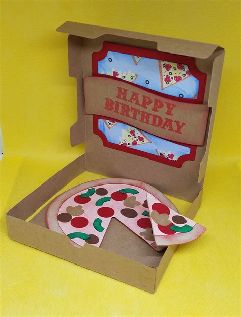 Pizza Box card Pizza Box Design, Church Fundraisers, Cute Pizza, Pizza Boxes, Jennifer Mcguire ...
