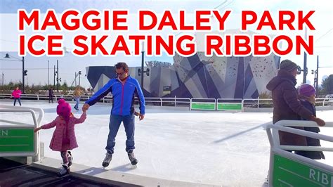 Maggie Daley Park Ice Skating Ribbon - Opening Day 2015 - YouTube