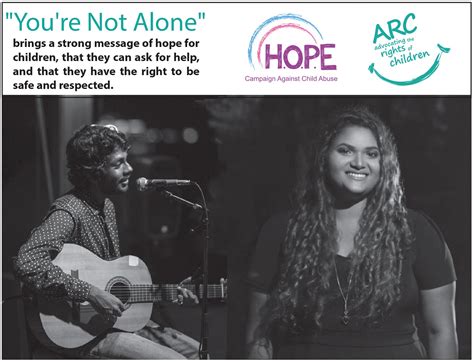 ‘You’re Not Alone” Song for children to be released by ARC at DMRR 2017 | ARC