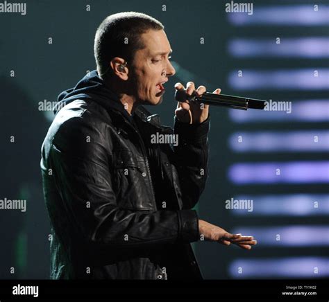 Eminem performs "Not Afraid" at the 2010 BET Awards in Los Angeles on ...