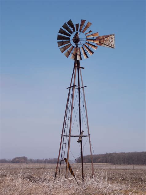 Old Farm Windmill in Henry County, Illinois