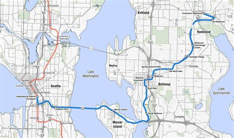 Link Light Rail Map - United States Map