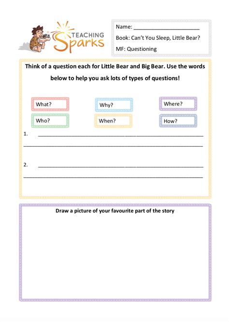 Can't You Sleep Little Bear? | Teaching Resources KS1 | Reception | Year 1