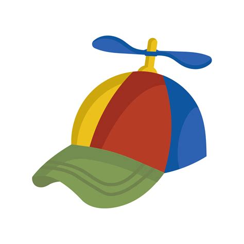 Propeller child hat illustration icon. Cap funny vector symbol and ...