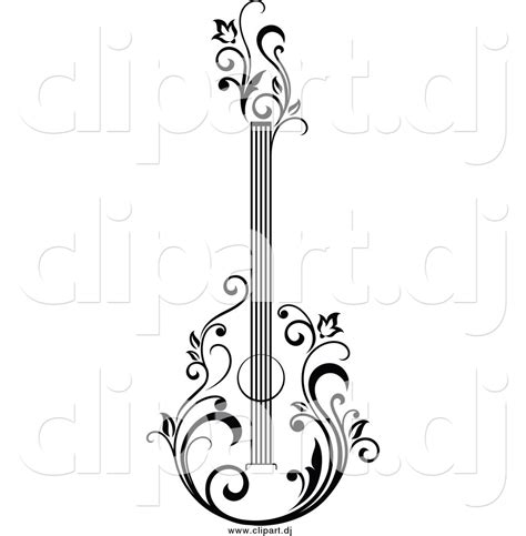 Big Guitar Outline Drawing | Free download on ClipArtMag