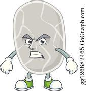 1 Cartoon Drawing Of Nitrospirae Showing Angry Face Clip Art | Royalty Free - GoGraph