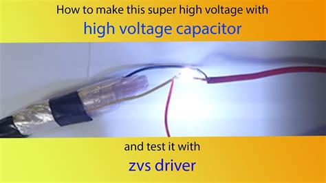 High voltage capacitor - YouTube