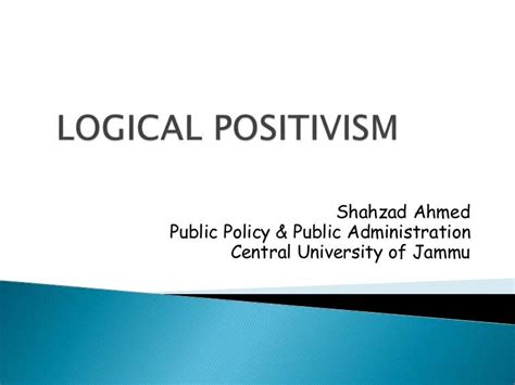 Logical positivism