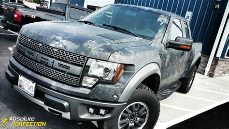 Ford Raptor Matte Camo Wrap - AP Vehicle Wrapping