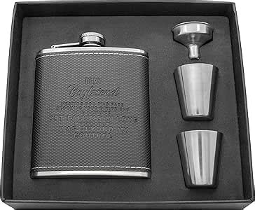 Amazon.com | Personalized Engraved Hip Flask -7oz with Funnel- Stainless Steel Flask Sets, The ...