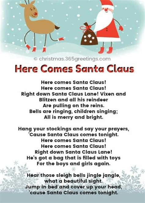 Pin by Joyce Powell on cards | Christmas songs for kids, Christmas carols lyrics, Christmas lyrics