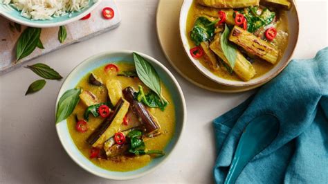 Veggie Thai aubergine curry recipe - BBC Food