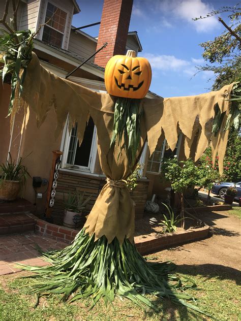 How to make a halloween pumpkin scarecrow | gail's blog