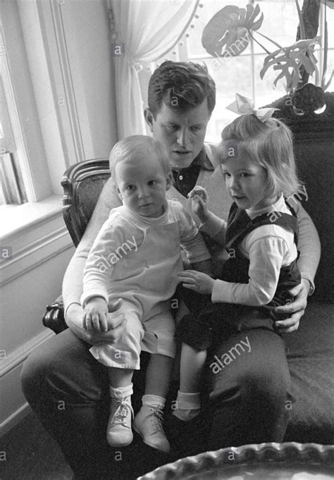 Ted Kennedy with his young children on his lap. | Ted kennedy, Joe kennedy jr, Kennedy jr