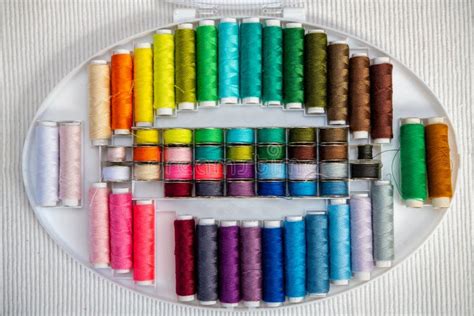 Colorful Yarn in Organizer Box Stock Image - Image of macro, cotton ...