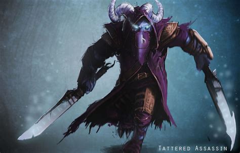 Wallpaper art, horns, swords, Dota 2, Rikimaru, Riki, Stealth Assassin, Satyr images for desktop ...