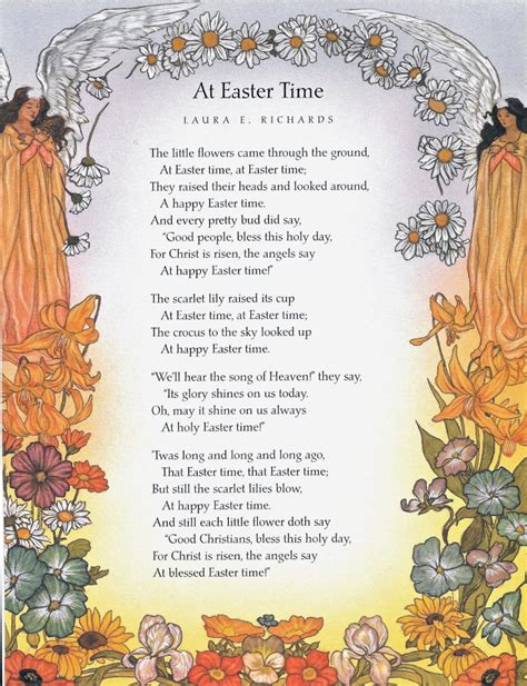 Short Easter Poems For Kids For Church