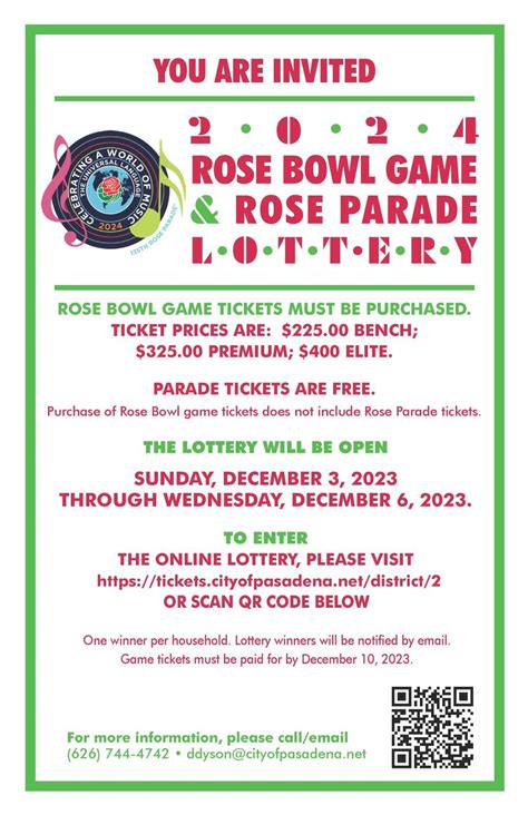 Rose Bowl Parade Tickets 2024 - Codi Melosa