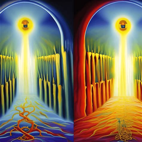 Heaven's Gate Stunning Resurrection Painting · Creative Fabrica