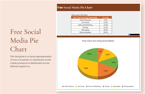 Free Social Media Pie Chart - Google Sheets, Excel | Template.net