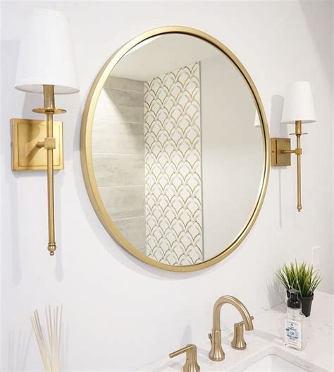 Bathroom mirror and sconces | Mirror and sconces, Bathroom remodel ...