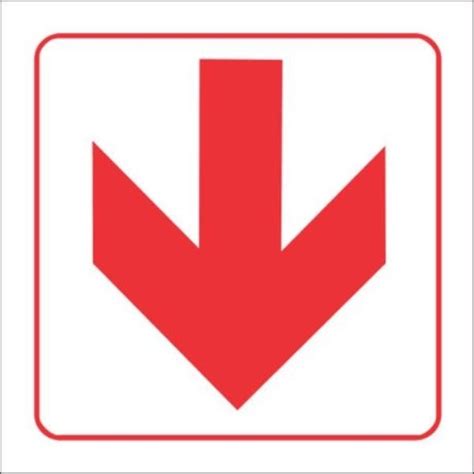 Red Arrow Sign On Chromadek(Steel)290x290 | Shop Today. Get it Tomorrow! | takealot.com