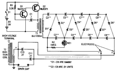 Part 2 High-Voltage Supply Circuit Diagram | Electronic Circuit ...