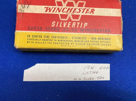 Winchester Silvertips 30-30 Original Box .30-30 Winchester 17153532 - GunAuction.com