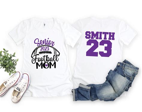 Senior Football Shirt Senior Football Mom T-shirt Senior 2023 - Etsy