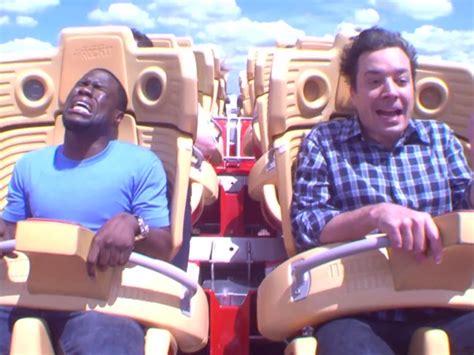 Kevin Hart and Jimmy Fallon Roller Coaster Ride: 'Think Like a Man Too' Star Faces Fears on 'The ...