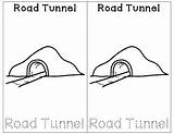 Tunnel Coloring Pages sketch template