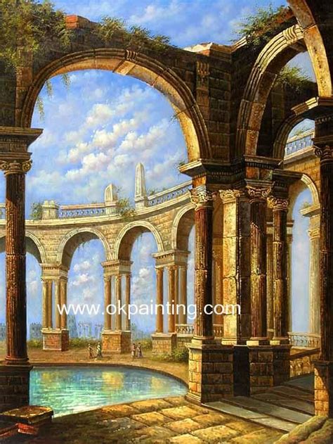 Roman Architecture | Hand-painted Architecture Roman Ruins oil ...