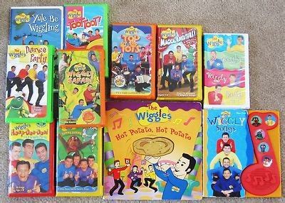 The Wiggles Lot of 9 VHS Tapes with 2 Wiggles Books | #419888341