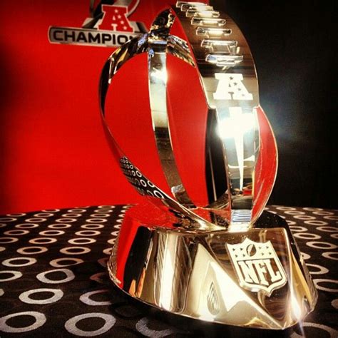 The Lamar Hunt AFC championship trophy, awarded to the American ...