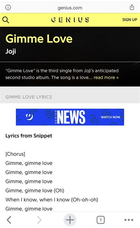 GIMME LOVE lyrics by Joji is up WTF!! : r/PinkOmega