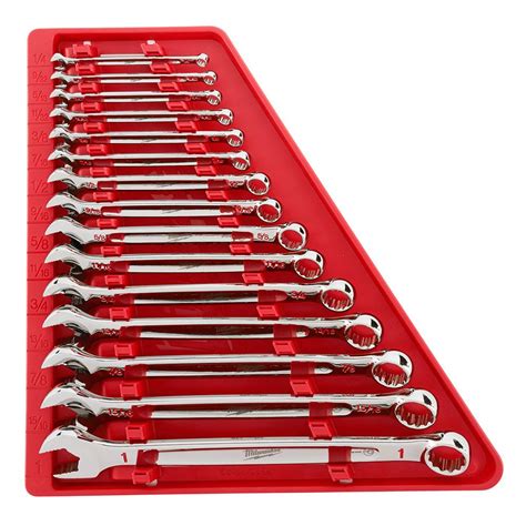 Milwaukee Combination SAE Wrench Set (15-Piece)-48-22-9415 - The Home Depot