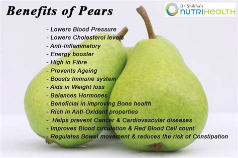 Health Benefits of Pears – Foodaware