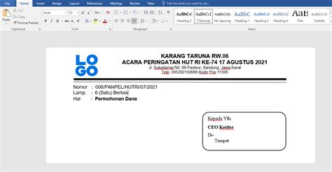 Download Cara Print Amplop Surat Di Word 2007 PNG - File File Guru