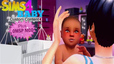 The Sims 4 Custom Content: Baby Edition | Crib Mod & OMSP Mod - YouTube