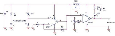 Basic Line sensor circuit | Download Scientific Diagram