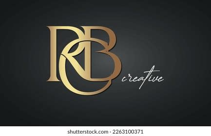 Luxury Letters Rcb Golden Logo Icon Stock Vector (Royalty Free) 2263100371 | Shutterstock