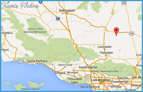 Edwards California Map - TravelsFinders.Com