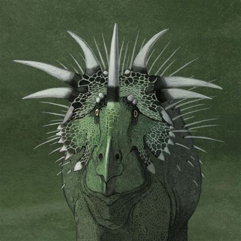 Styracosaurus albertensis by John Conway | Styracosaurus, Prehistoric wildlife, Ancient animals