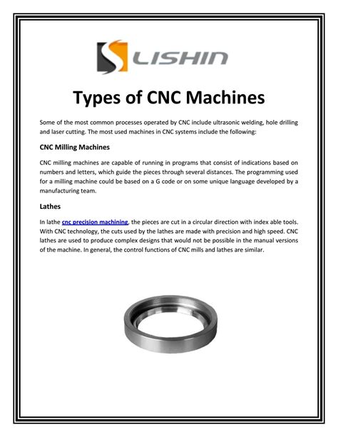 Types of CNC Machines by lishinmech - Issuu