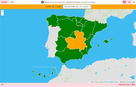 Mapa Interactivo De Las Comunidades Autonomas De España | Mapa