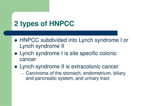 PPT - MLH1: Hereditary non-polyposis colon cancer (HNPCC) PowerPoint ...