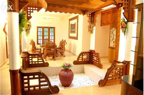 nalukettu interior - Google Search | Ethnic home decor, Kerala traditional house, Kerala house ...