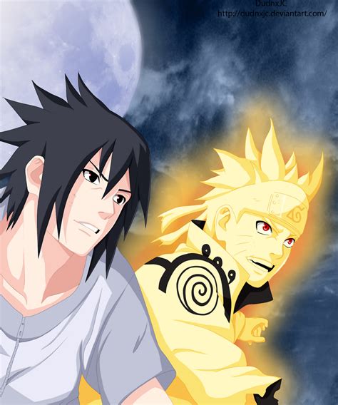 Smiling - Sasuke and Naruto by DudnxJC on DeviantArt